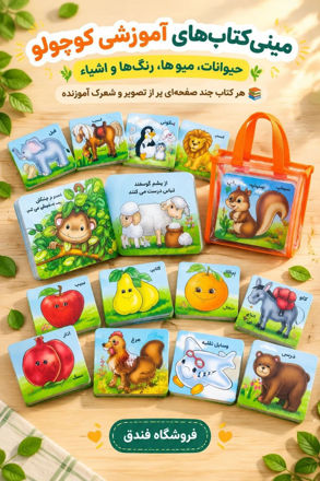 تصویر  کیف کتاب آموزش خردسالان 20 جلدی جیبی